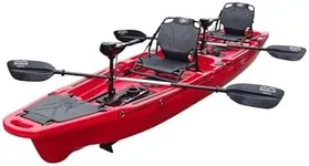 Brooklyn Kayak Company PK14 Kayak with Trolling Motor (Red)