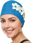 Beemo Latex Swimming Cap for Women,
