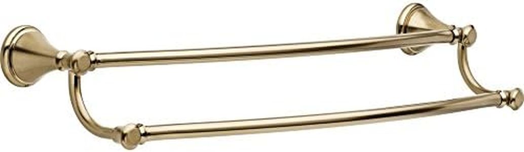 Delta Faucet 79725-CZ Cassidy 24inch Double Towel Bar Rack, Champagne Bronze