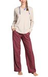 PajamaGram Womens Pajamas - Winter Pajamas For Women, Redwood Plaid, Large