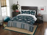 Northwest The Company Officially Licensed NFL Philadelphia Eagles Queen Bed in a Bag Set, 86" x 86", Multi-Color