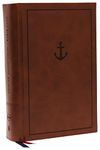 NKJV, Interleaved Bible, Journal Edition, Leathersoft over Board, Brown, Red Letter, Comfort Print: The Ultimate Bible Journaling Experience