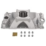 Aluminum High Rise Intake Manifold Single Plane by GESEXI - Compatible with 1957-95 Small Block Chevy SBC 350 400
