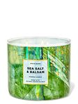 Bath & Body Works Sea Salt & Balsam 3-Wick Candle