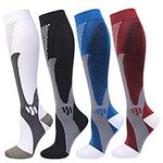 4 Pairs Compression Socks for Men a