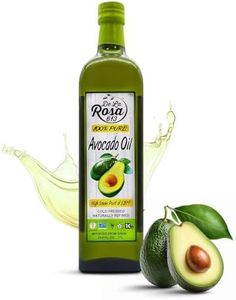 De La Rosa 100% Pure Avocado Oil, Kosher for Passover, Vegan, Non-GMO & Gluten Free, Great for High Smoke Point Cooking, First Cold Pressed Avocado Oil | 33.8 Oz (Pack of 1)