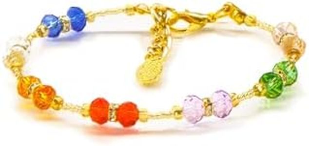 Sospiri Venezia - Bracciale da Donna con 14 Cristalli di Boemia diametro 6 mm, Braccialetto Originale, Gioiello Ideale per Regalo, Made in Italy con Certificato (multicolor)