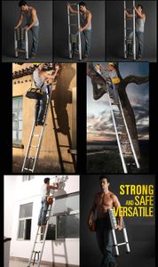 Telescopic Loft Ladder 3.2m – Stainless Steel, Space-Saving Design