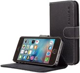 Snugg iPhone 5 / 5s Case, Black Lea