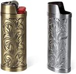 HUMWE 2 Pack Vintage Metal Lighter 