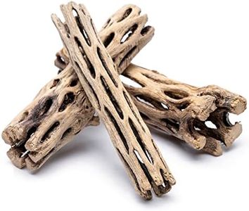 SubstrateSource Natural Cholla Wood Logs - Driftwood for Aquariums, Fish Tanks, Shrimp, Hermit Crabs, Reptiles - 4 and 6 Inch Pieces (4 Inch (3 Pack))