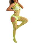 Avidlove Women Fishnet Bodystocking Bodysuit Lingerie Tight Nightwear Jumpsuit