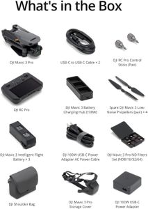 DJI Mavic 3 Pro Drone Fly More Combo – 3 Batteries, Accessories