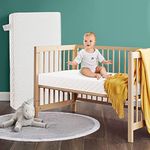 Sweetlove Baby Cot Bed Mattress 131 * 69 * 13CM Dual-Sided Crib Mattress Breathable and Waterproof Lining Premium Quality Firm Foam CertiPUR-US Hypoallergenic Baby Mattress Firm Support for Infant