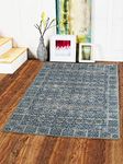 Status Contract 3D Printed Perfect Rugs for Living Area | Rug and for Bedroom |Rug and for ining Table Rug Floor with Anti Slip Backing (4 x 6, Grayish Blue)