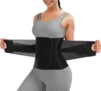 ChongErfei Waist Trainer Belt for Women Man - Waist Trimmer Ab Belt - Tummy Control Body Shaper, Upgrade Black, Medium