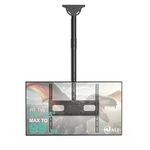 WALI Ceiling TV Mount Long Arm, Full Motion Adjustable Bracket Fits Most LED, LCD TVs 26 to 65 inch, up to 99lbs, Height Extension up to 35.8 Inch, Mounting Holes up to 400x400mm (CM2665XL-P), Black