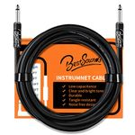 BestSounds Guitar Cable 3M, Electric Guitar Cable Amp Cord Instrument Cable for Acoustic Guitar Bass Keyboard Amplifier and Pro Audio (Straight to Straight)