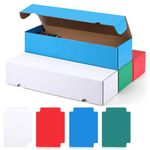 Chivertion 4 Pack 800 Count Playing Card Storage Box with Dividers Cardboard Card Holders for Trading Cards Colorful Card Collection Box Trading Card Organizer for Gaming Sports Cards Collecting