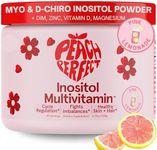 Peach Perfect Inositol Powder Multivitamin, Pink Lemonade Flavor – 4g Myo-Inositol & D-Chiro Inositol, DIM, Zinc, Magnesium Glycinate, Vitamin D3 – Supports Women’s Health, Cycle, Energy, 30 SVG