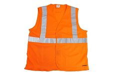 Mallcom PROCLO 11 Reflective Lightweight Hi-Vis Jacket (2 inch) Safety Jacket (Orange) EN Certified, High Visibility Vest for use For Airport, Construction, Workers & Bicycle Riders (Pack of 1) (XS)