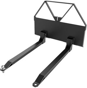GarveeLife 46" Quick Attach Pallet Forks Attachment Q235 Steel 2600 LBS Heavy Duty Skid Steer Forks for Tractors Loaders in Farms, Warehouses & Construction Sites