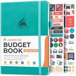 Clever Fox Budget Book 2.0 – Financial Planner Organizer & Expense Tracker Notebook. Money Planner for Monthly Budgeting and Personal Finance. Colored Edition, Compact Size (5.3" x 7.7") – Turquoise