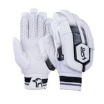 Kookaburra Stealth 3.1 Batting Gloves - Adult right Hand, Black/White