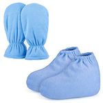 Paraffin Wax Mitts for Hand and Feet, Segbeauty Paraffin Bath Mitts and Booties with Double Terry Clothes, Snug Elastic Opening Paraffin Wax Glove and Bootie for Thermal Treatment, Wax Machine