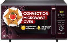 LG 28 L Convection Microwave Oven (MC2886BRUM, Black, Stainless steel cavity with Auto Cook Menu, 360° Motorised Rotisserie & Diet Fry)