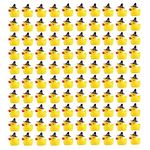 LUTER 100pcs Mini Resin Duck, Tiny Ducks Halloween Witch Hat Miniature Resin Duck Little Resin Ducks for Crafts School Dollhouse Halloween Decoration (Purple Wizard Hat)