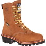 Georgia Boot Men's G9382 Logger Work Shoe, Worn Saddle, 11.5 W US