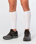 2XU Compression Calf Guards, White/White, Medium
