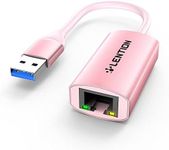 LENTION USB 3.0 Type A to Gigabit Ethernet Adapter, 1000M RJ45 Wired LAN Network Converter Compatible with Nintendo Switch, MacBook Pro/Air, Surface, Chromebook, Most Windows Laptops (HU604,Rose Gold)