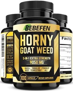 Horny Goat Weed Capsules 9050mg for Men & Women - 100 Capsules with Maca, Tribulus Terrestris, Tongkat Ali - Supports Energy Levels