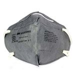 3M 9000ING Disposable Respirator BIS P1 Face Mask, Non Woven Fabric, Metal Nose Clip and Elastic Headband Anti Air Pollution Dust/Mist Respirator (Pack of 12)