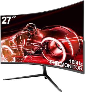 Gawfolk 27 inch Curved Gaming Monitor,144Hz/180Hz PC Monitor Full HD 1080P, Frameless 1800R Computer Display with FreeSync & Eye-Care Technology, Wall Mountable, DP, HDMI Port (Black)