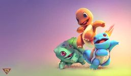 Kanto Starters Custom Playmat/Giant Mouse Pad - Durable Rubber 14" x 24" for Trading Card Games