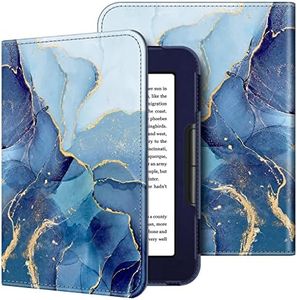 Fintie Folio Case for Nook GlowLight 4 (2021) / Nook GlowLight 4e (2022), Book Style Premium Vegan Leather Cover for 6" Barnes and Noble Nook GlowLight 4 & GlowLight 4e eBook eReader, Ocean Marble