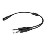 SpiderWireless Aviation Headset to General Aircraft (GA) Adapter for Bose A20 Lemo 6Pin