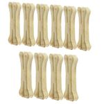 PSK PET MART Raw Hide Pressed Bone 6" Mutton Dog Chew for adult(1 kg, Pack of 10)