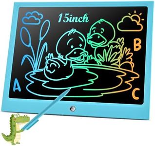 RaceGT LCD Writing Tablet for Kids Toddler Toys, 15 Inch Drawing Pad, Doodle Board Gifts for Kids, Easter Baskets for Kids Birthday Gift, Drawing Tablet for 3 4 5 6 Years Old Toddler Boys Girls Blue