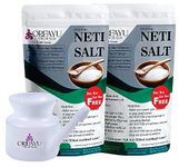 OREAYU Neti Salt for Jala Neti with jala neti Lota/pot 450g +450g with neti pot