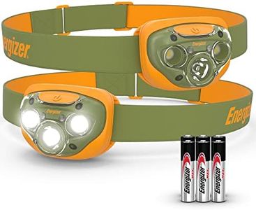 Energizer LED Headlamp PRO (2-Pack), IPX4 Water Resistant Headlamps, High-Performance Head Light for Outdoors, Camping, Running, Storm, Survival LED Light for Emergencies (Batteries Included)