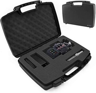 CASEMATIX Travel Case Compatible with Zoom H8 Handy Recorder - Hard Shell Carrier for Audio Recorder and Accessories with Customizable Foam Interior, Padlock Rings & Accessory Storage, Case Only