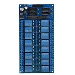 PLC Module Relay Board, 5V 16-Channel RS485 Controller Module Rtu Module IO Control Switch Board Relay Board for Electrical Replaceable Parts(TB440-TB440)