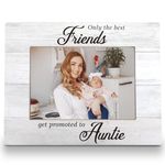 FLDAS Auntie Picture Frame 8x10, Aunt Picture Frames, Aunt Picture Frame from Niece Nephew, Pregnancy Announcement for Auntie Aunt, Auntie Gifts, Friends Get Promoted to Auntie Photo Frame 5X7