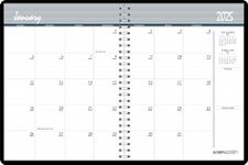 House of Doolittle 2025-2026 Two Year Calendar Planner, Monthly, Black Cover, 8.5 x 11 Inches, January - December (HOD262002-25)