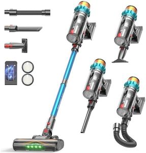 Eleckeys Cordless Vacuum Cleaner, 600W 50000Pa Powerful Vacuum Cleaner, Lightweight Cordless Vacuums with 70Mins Runtime, Anti-Tangle Stick Vacuum Cleaner for Hardwood Floor, Carpet, Pet Hair