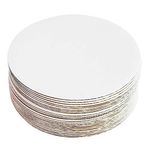 Pack of 30 6" White Cakeboard Round,Disposable Cake Circle Base Boards Cake Plate Round Coated Circle Cakeboard Base 6inch